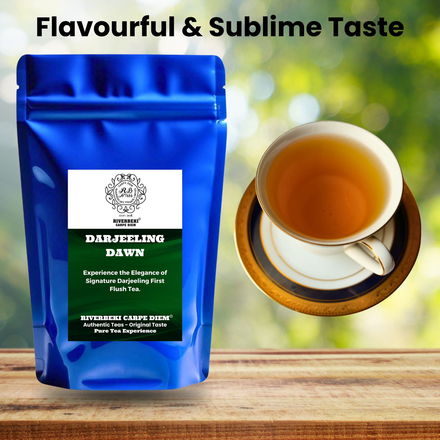 Riverbeki Dawn - Darjeeling First Flush Tea Leaf 100 gm pack