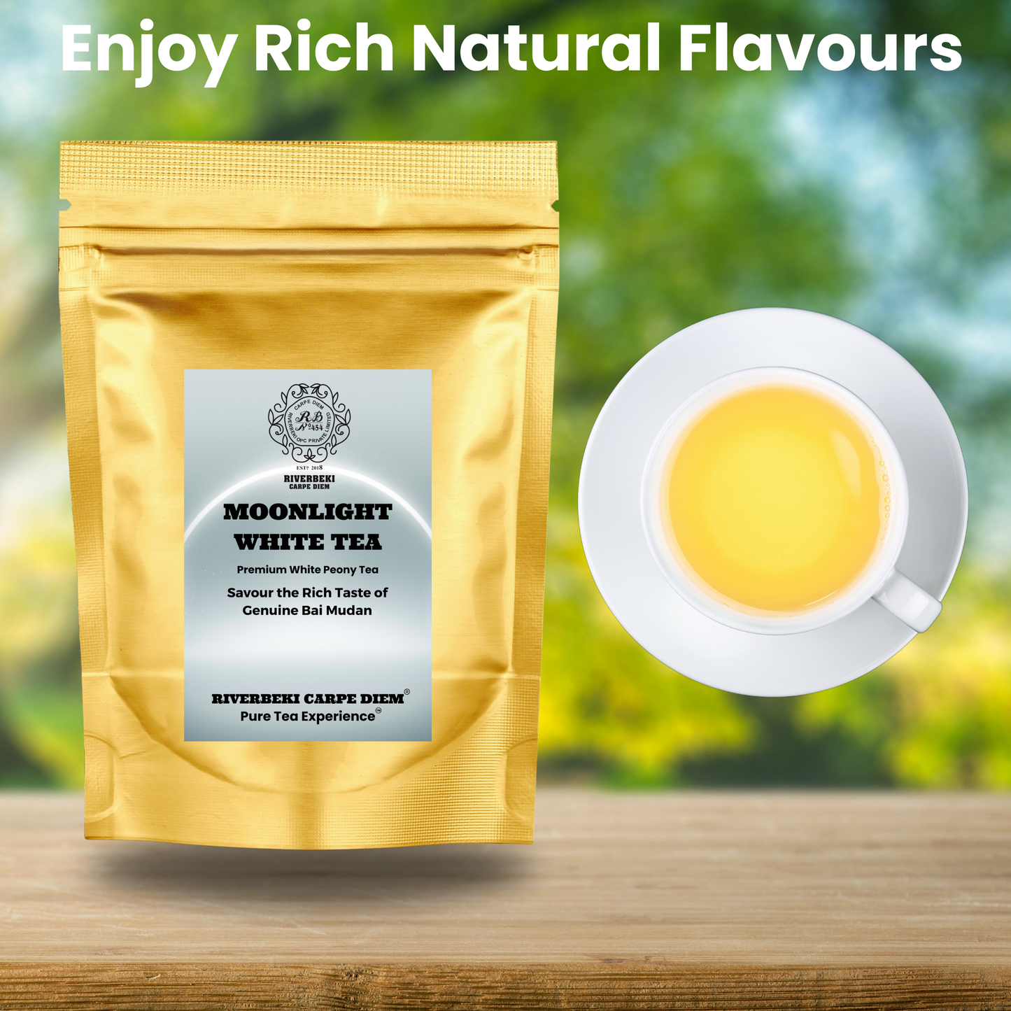 Riverbeki Moonlight White Peony Tea 100 gm Packet